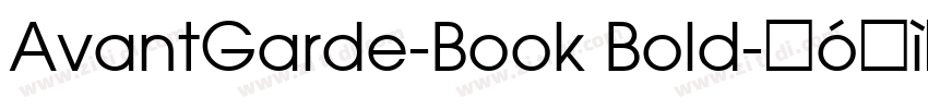 AvantGarde-Book Bold字体转换